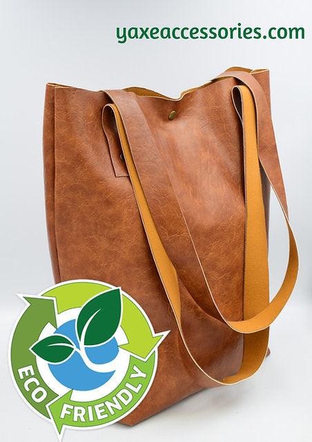 Eco friendly cheap leather handbags